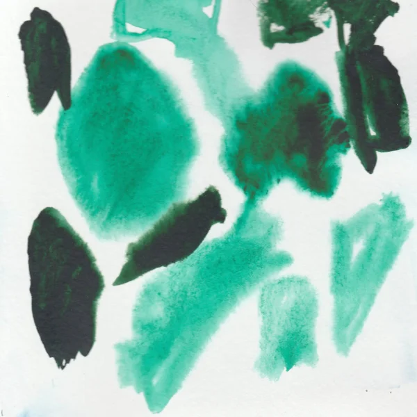 Akvarell Grön Ljusa Bakgrunder — Stockfoto