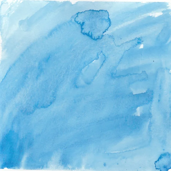 Яркий Синий Акварельный Фон — стоковое фото