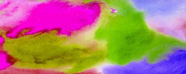 Multicolor bright watercolor background.Abstract watercolor texture hand drawn isolated wash spot on white background for text design, web,wallpaper, label.
