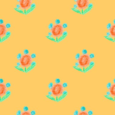 Çocuk pastel boyaları gibi kusursuz desenler.