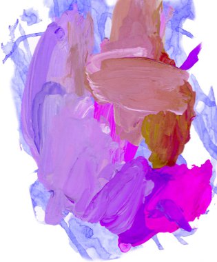 Gouache 'nin dokuları. Kırmızı, mavi, yeşil, kahverengi, sarı ve turuncu arkaplan