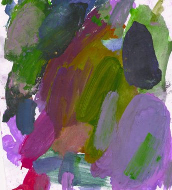 Gouache 'nin dokuları. Kırmızı, mavi, yeşil, kahverengi, sarı ve turuncu arkaplan