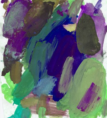 Gouache 'nin dokuları. Kırmızı, mavi, yeşil, kahverengi, sarı ve turuncu arkaplan