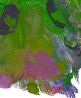 Gouache 'nin dokuları. Kırmızı, mavi, yeşil, kahverengi, sarı ve turuncu arkaplan