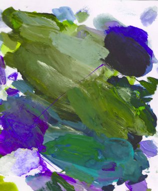 Gouache 'nin dokuları. Kırmızı, mavi, yeşil, kahverengi, sarı ve turuncu arkaplan