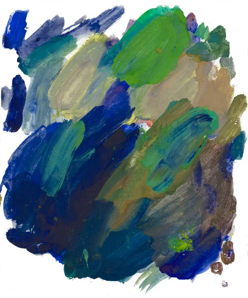 Gouache 'nin dokuları. Kırmızı, mavi, yeşil, kahverengi, sarı ve turuncu arkaplan