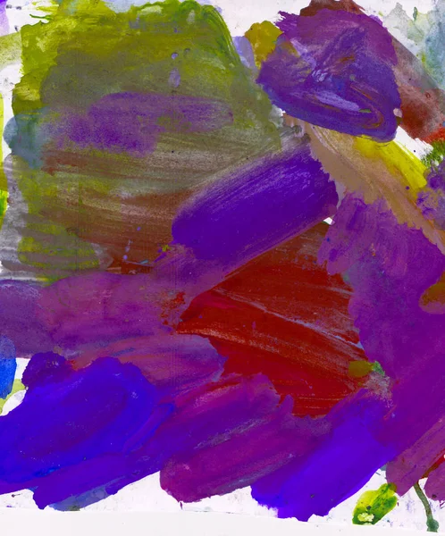 Gouache 'nin dokuları. Kırmızı, mavi, yeşil, kahverengi, sarı ve turuncu arkaplan