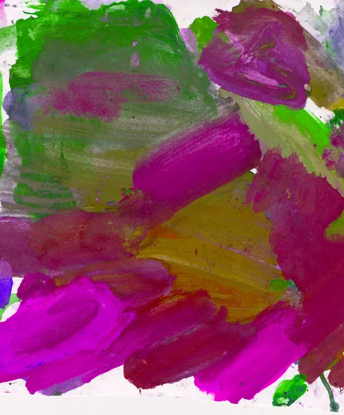 Gouache 'nin dokuları. Kırmızı, mavi, yeşil, kahverengi, sarı ve turuncu arkaplan