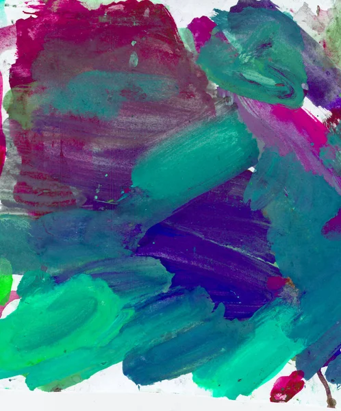 Gouache 'nin dokuları. Kırmızı, mavi, yeşil, kahverengi, sarı ve turuncu arkaplan