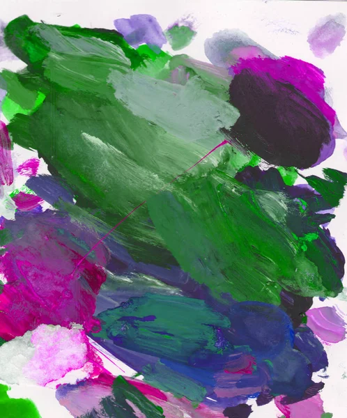 Gouache 'nin dokuları. Kırmızı, mavi, yeşil, kahverengi, sarı ve turuncu arkaplan