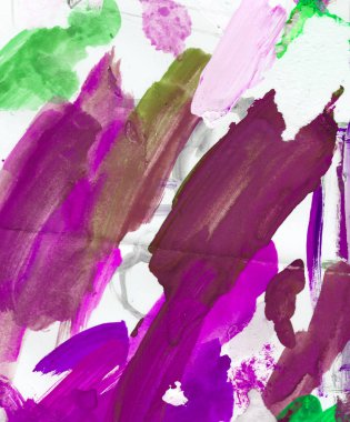 Gouache 'nin dokuları. Kırmızı, mavi, yeşil, kahverengi, sarı ve turuncu arkaplan