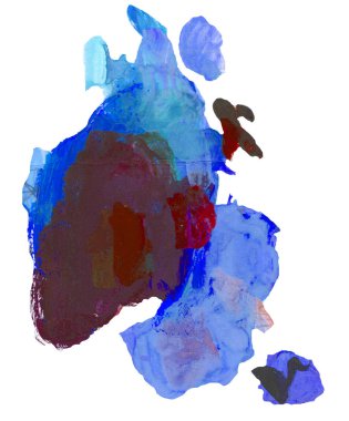 Gouache 'nin dokuları. Kırmızı, mavi, yeşil, kahverengi, sarı ve turuncu arkaplan