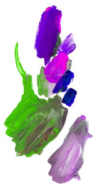 Gouache 'nin dokuları. Kırmızı, mavi, yeşil, kahverengi, sarı ve turuncu arkaplan