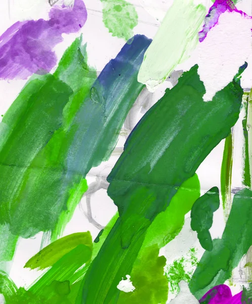 Gouache 'nin dokuları. Kırmızı, mavi, yeşil, kahverengi, sarı ve turuncu arkaplan