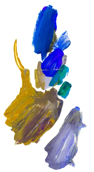 Gouache 'nin dokuları. Kırmızı, mavi, yeşil, kahverengi, sarı ve turuncu arkaplan