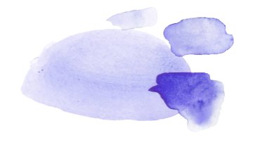 Bright watercolor blot. Yellow, red, green and blue colors.