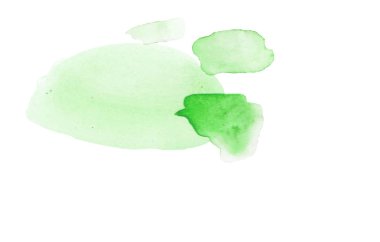 Bright watercolor blot. Yellow, red, green and blue colors.