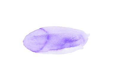 Abstract violet watercolor on white background.The color splashi