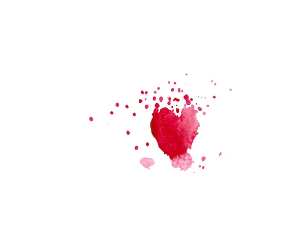 Textures aquarelle rose. Spots, lignes et coeurs à la Saint-Valentin. Conception pour mariages, cartes, textiles, emballages et décors . — Photo