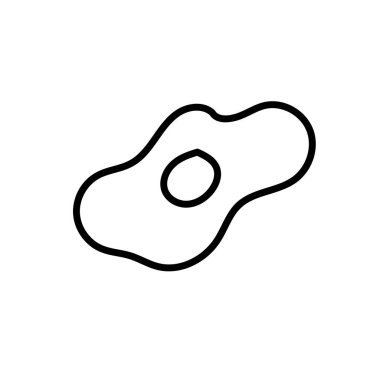 Siyah çizgili vektör yumurtalar. İzole edilmiş beyaz bir arka planda karalama tarzında basit yemek ve yemek çizimi. Sosyal ağlar, web, reklamcılık, afişler, menüler, tarifler için tasarım.