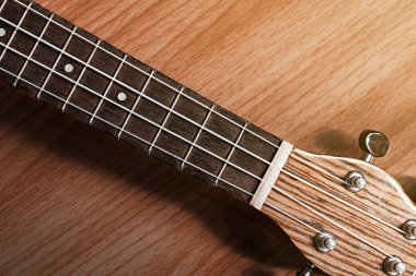 Ukulele masaya yerleştirilir ve kopyalama alanları.