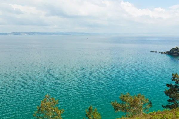 Meerblick Natur Hintergrund Mit Niemandem Morgat Halbinsel Crozon Bretagne Frankreich — Stockfoto