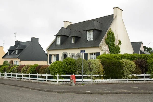 Casa Piano Rurale Esteriore Estate All Aperto Brest Francia Maggio — Foto Stock