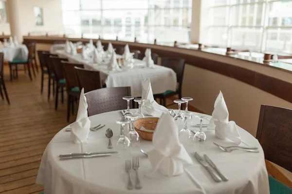 Beautiful Table Served Glassware Cultery Prepared Festive Event Special Occasion Royalty Free Stock Photos