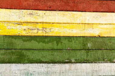 Renkli ahşap tahta panel yatay arka plan
