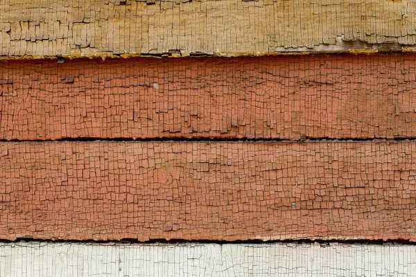 Texture wooden background of old wooden painted texture surface with peeling paint — Stock Photo, Image