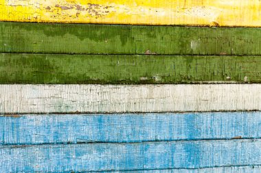 Soyulması boya ile eski ahşap boyalı doku yüzeyi ahşap arka plan doku
