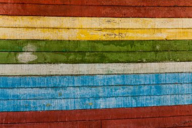 Derma eski boyalı yatay ahşap tahta çatlamak ve çizikler arka plan ile