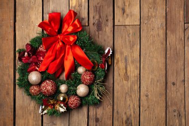 Advent Noel çelenk ahşap kapı veya duvar dekorasyon