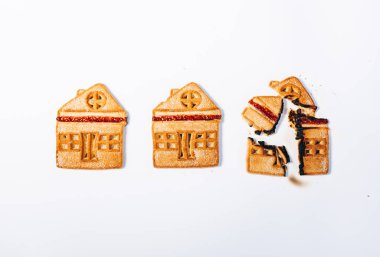 İpotek kavramı. Şekerli tatlı. Yatırım Sigortacılık.