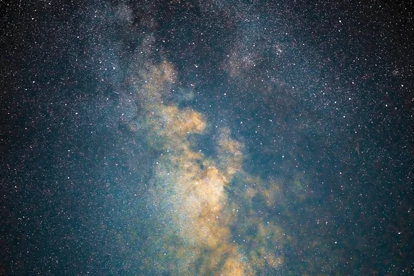 Vía Láctea Galaxia Estrellas Polvo Espacial Universo Fotografía Larga Exposición — Foto de Stock