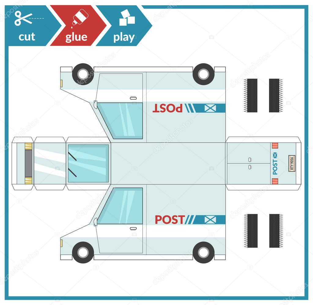 Download Cut And Glue A Paper Car Children Art Game For Activity Page Paper 3d Model Vector Illustration Premium Vector In Adobe Illustrator Ai Ai Format Encapsulated Postscript Eps Eps Format