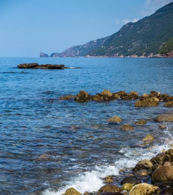 kayalık deniz kıyısı ve suyun kenarında büyük dağlar ağaçları ile fazla gelişmiş vardır