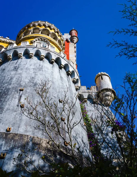 Lisbona Sintra Portogallo 2019 Gloriose Pareti Colorate Del Palazzo Nazionale — Foto Stock