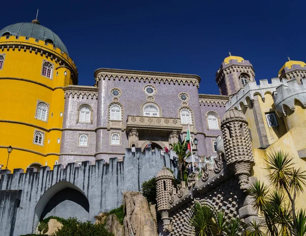 Lisbona Sintra Portogallo 2019 Gloriose Pareti Colorate Del Palazzo Nazionale — Foto Stock