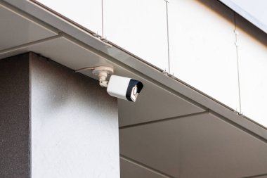 Kapalı devre kamera. Güvenlik gözetleme sistemi. Modern teknoloji. İnternet ekipman endüstrisi.
