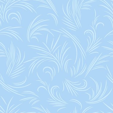 Buz gibi pencerelerde buz deseni var. Kış tasarımının vektör çizimi. Basit düz stil. Soyut mavi arkaplan.