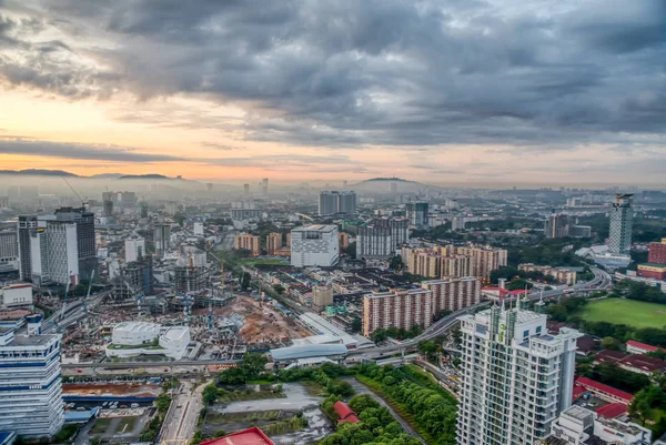 Kuala Lumpur Maleisië November 2018 Skyline Panoramisch Uitzicht Rond Buurt — Stockfoto