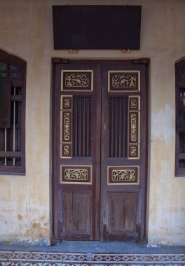 eski klasik vintage Çin kapı veya pencere çerçevesi