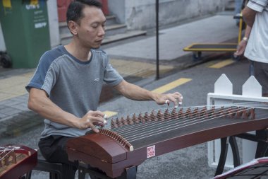 9 Eylül 2018 - Pazar etkinlik/sahne işgal Sahil Caddesi, Georgetown, Penang, Malezya.