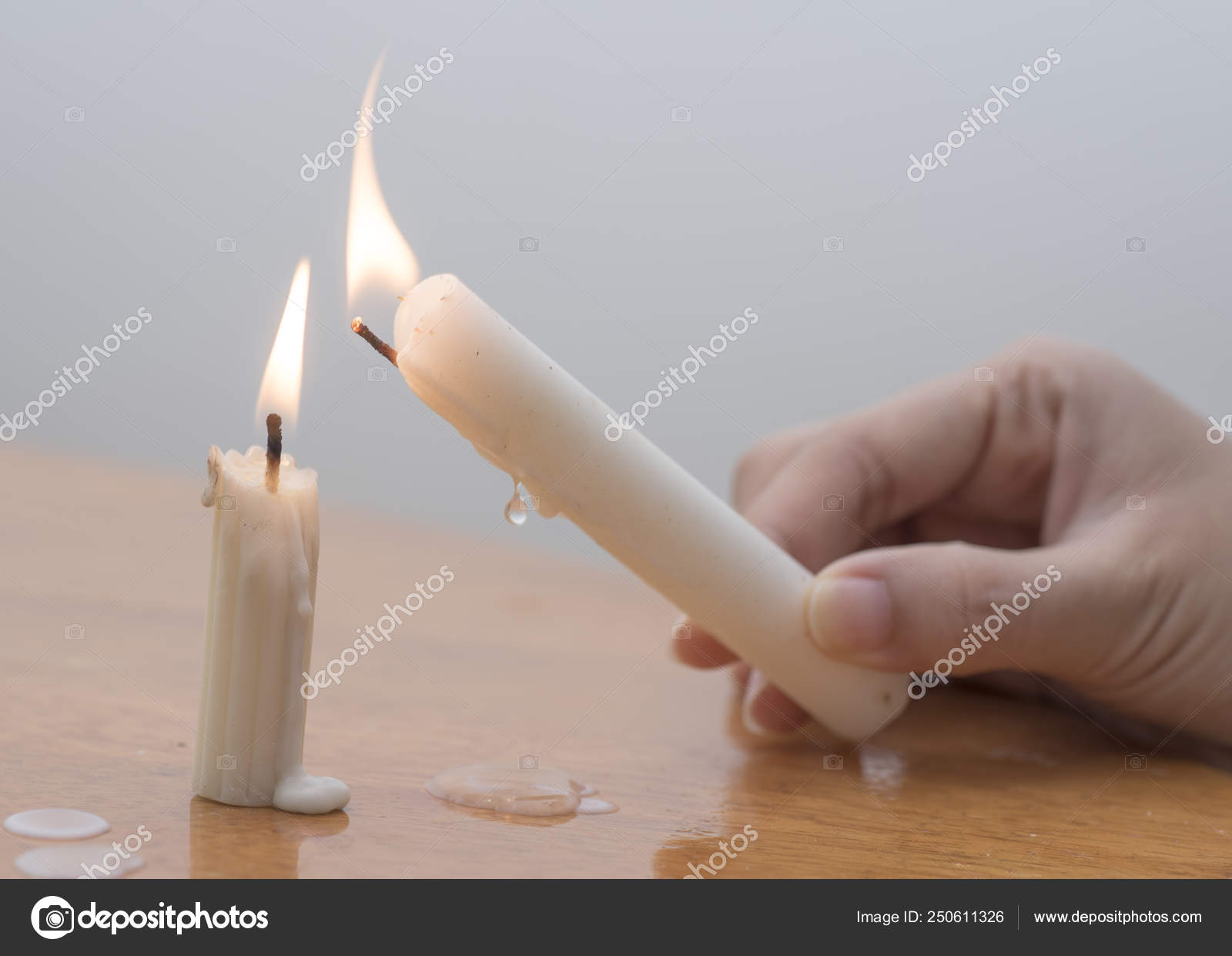 White Candle Matchbox Stock Photo by ©sweemingyoung 250611326
