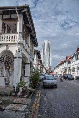 9 Eylül 2018 - Pazar etkinlik/sahne işgal Sahil Caddesi, Georgetown, Penang, Malezya.