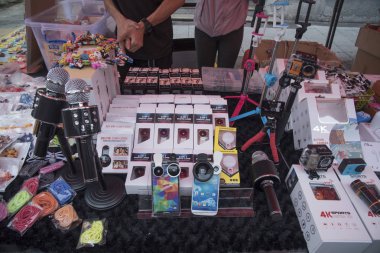 9 Eylül 2018 - Pazar etkinlik/sahne işgal Sahil Caddesi, Georgetown, Penang, Malezya.