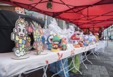 9 Eylül 2018 - Pazar etkinlik/sahne işgal Sahil Caddesi, Georgetown, Penang, Malezya.