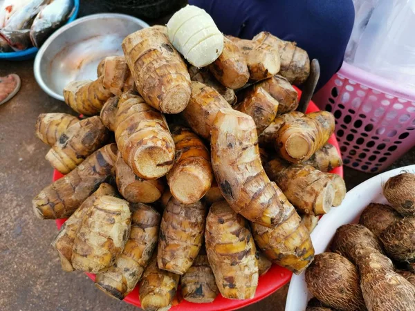 Kokt Sötpotatis Till Salu — Stockfoto