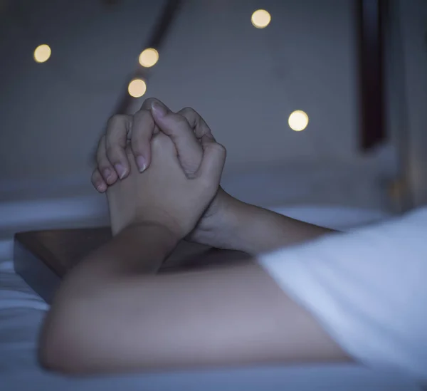 Human Handsign Prayer — Stock Photo, Image